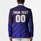 Personalized Cape Verde Soccer Blazer Shark Mascot Football Player Striped Pattern
