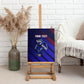 Personalized Cape Verde Soccer Canvas Wall Art Shark Mascot Football Player Striped Pattern