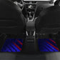 Personalized Cape Verde Soccer Car Mats Shark Mascot Football Player Striped Pattern