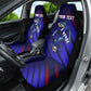 Personalized Cape Verde Soccer Car Seat Cover Shark Mascot Football Player Striped Pattern