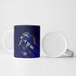 Personalized Cape Verde Soccer Ceramic Mug Shark Mascot Football Player Striped Pattern