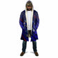 Personalized Cape Verde Soccer Cloak Shark Mascot Football Player Striped Pattern