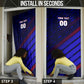 Personalized Cape Verde Soccer Door Cover Shark Mascot Football Player Striped Pattern