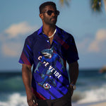 Personalized Cape Verde Soccer Hawaiian Shirt Shark Mascot Football Player Striped Pattern