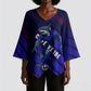 Personalized Cape Verde Soccer Kimono Sleeve Blouse Shark Mascot Football Player Striped Pattern
