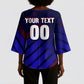 Personalized Cape Verde Soccer Kimono Sleeve Blouse Shark Mascot Football Player Striped Pattern