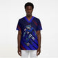 Personalized Cape Verde Soccer Scrub Top Shark Mascot Football Player Striped Pattern