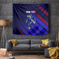 Personalized Cape Verde Soccer Tapestry Shark Mascot Football Player Striped Pattern