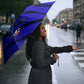 Personalized Cape Verde Soccer Umbrella Shark Mascot Football Player Striped Pattern