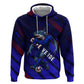 Personalized Cape Verde Soccer Zip Hoodie Shark Mascot Football Player Striped Pattern