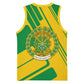 Comoros Flag Basketball Jersey - Green and Yellow Design and National Emblem - African Pride