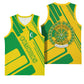 Comoros Flag Basketball Jersey - Green and Yellow Design and National Emblem - African Pride