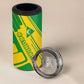 Comoros Flag 4 in 1 Can Cooler Tumbler - Green and Yellow Design and National Emblem