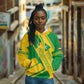 Comoros Flag Hoodie - Green and Yellow Design and National Emblem