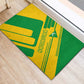 Comoros Flag Rubber Doormat - Green and Yellow Design and National Emblem