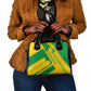 Comoros Flag Shoulder Handbag - Green and Yellow Design and National Emblem