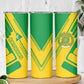 Comoros Flag Skinny Tumbler - Green and Yellow Design and National Emblem