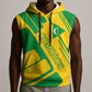 Comoros Flag Sleeveless Hoodie - Green and Yellow Design and National Emblem - African Pride