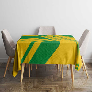 Comoros Flag Tablecloth - Green and Yellow Design and National Emblem