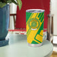 Comoros Flag Tumbler Cup - Green and Yellow Design and National Emblem