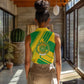 Comoros Flag Women Sleeveless Polo Shirt - Green and Yellow Design and National Emblem