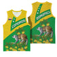 Comoros Basketball Jersey - National Flag Lemur Design and Ylang Ylang Flower Pattern - African Pride