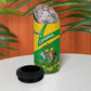 Comoros 4 in 1 Can Cooler Tumbler - National Flag Lemur Design and Ylang Ylang Flower Pattern
