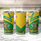Comoros Tumbler Cup - National Flag Lemur Design and Ylang Ylang Flower Pattern