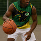 Comoros Sleeveless Hoodie - Green Black Yellow Swirl Design and National Emblem Pattern - African Pride