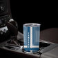 Comoros Tumbler Cup - Blue and White Traditional Geometric Pattern and National Flag Detail