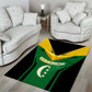 Comoros Area Rug - National Colors Green Yellow Black Crescent Moon and Stars Emblem