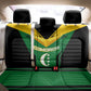 Comoros Back Car Seat Cover - National Colors Green Yellow Black Crescent Moon and Stars Emblem