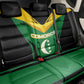 Comoros Back Car Seat Cover - National Colors Green Yellow Black Crescent Moon and Stars Emblem