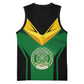 Comoros Basketball Jersey - National Colors Green Yellow Black Crescent Moon and Stars Emblem - African Pride