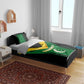 Comoros Bedding Set - National Colors Green Yellow Black Crescent Moon and Stars Emblem