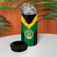 Comoros 4 in 1 Can Cooler Tumbler - National Colors Green Yellow Black Crescent Moon and Stars Emblem