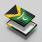 Comoros Canvas Wall Art - National Colors Green Yellow Black Crescent Moon and Stars Emblem