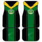 Comoros Car Mats - National Colors Green Yellow Black Crescent Moon and Stars Emblem