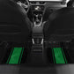 Comoros Car Mats - National Colors Green Yellow Black Crescent Moon and Stars Emblem