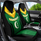 Comoros Car Seat Cover - National Colors Green Yellow Black Crescent Moon and Stars Emblem
