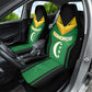 Comoros Car Seat Cover - National Colors Green Yellow Black Crescent Moon and Stars Emblem