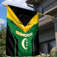 Comoros Garden Flag - National Colors Green Yellow Black Crescent Moon and Stars Emblem