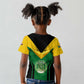 Comoros Kid T shirt - National Colors Green Yellow Black Crescent Moon and Stars Emblem
