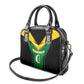Comoros Shoulder Handbag - National Colors Green Yellow Black Crescent Moon and Stars Emblem