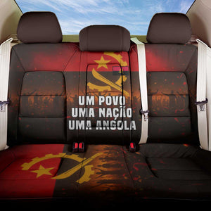 Angola Back Car Seat Cover Red Black Yellow Grunge - African Pride