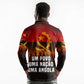 Angola Long Sleeve Polo Shirt Red Black Yellow Grunge - African Pride