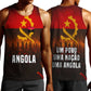 Angola Men Tank Top Red Black Yellow Grunge - African Pride