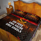 Angola Quilt Bed Set Red Black Yellow Grunge - African Pride