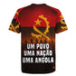 Angola Rugby Jersey Red Black Yellow Grunge - African Pride
