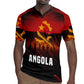 Angola Rugby Jersey Red Black Yellow Grunge - African Pride